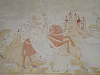 France, Ain, Le Plantay, Eglise, Peinture murale, Danse macabre, Un vif (3).jpg